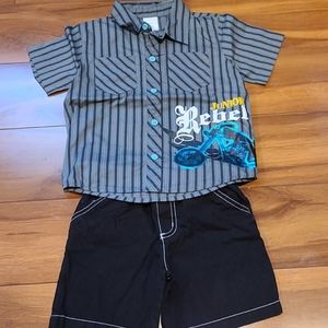 Junior Rebel Shorts Set